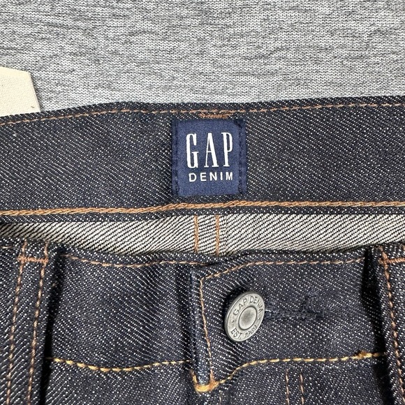 Gap Jeans Mens 31x34 Blue Kaihara Selvedge Denim Slim Fit Mid Rise Hipster NEW - Picture 14 of 16